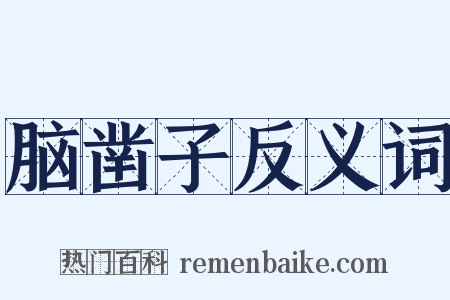 脑凿子反义词是什么意思的图片